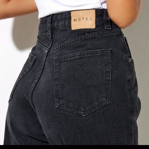 Motel Rocks Mom Jeans Black Wash